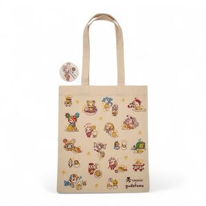 NEW Tokidoki x Gudetama Canvas Tote Bag Japanese Lazy Egg Unicorno Rare HTF NWT